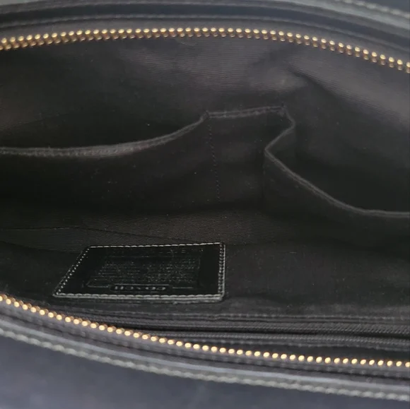 COACH Monogram Canvas Signature Logo Shoulder/ Handbag - Picture 16 of 16